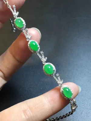 Natural Jade Bracelet Jadeite Bracelet NBT87