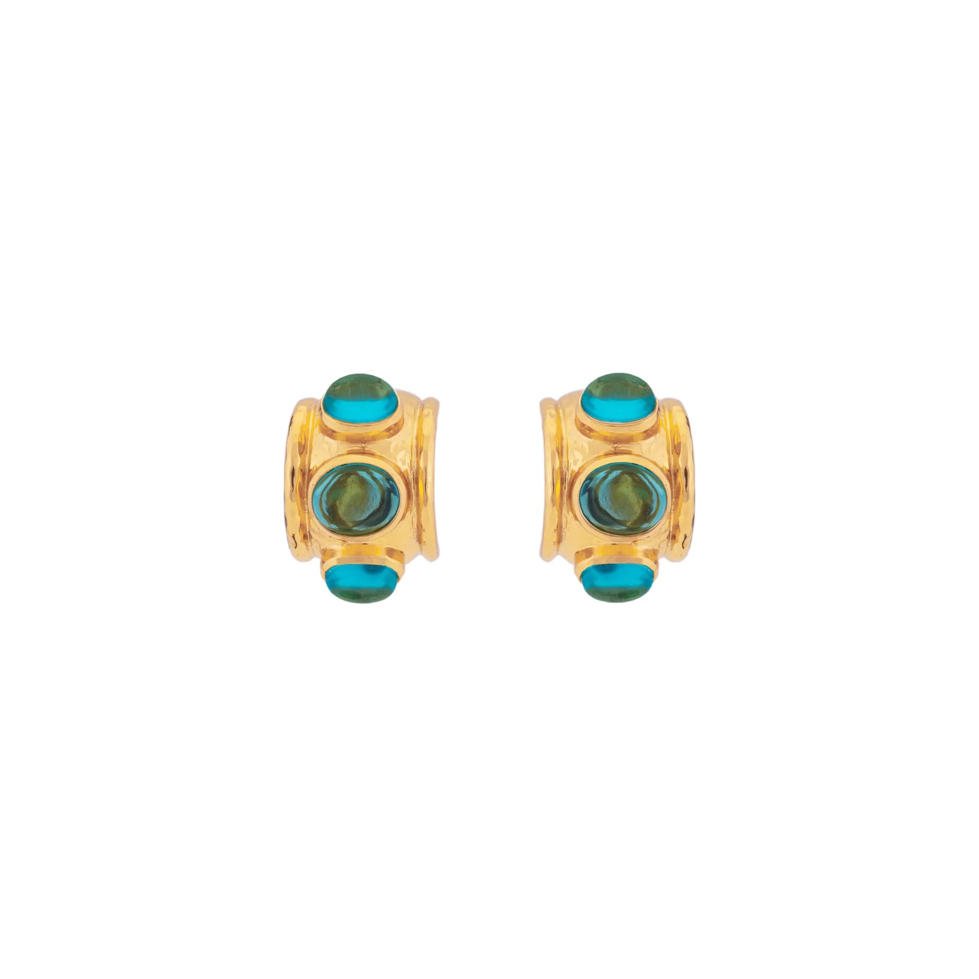 Nova Earrings Blue Quartz