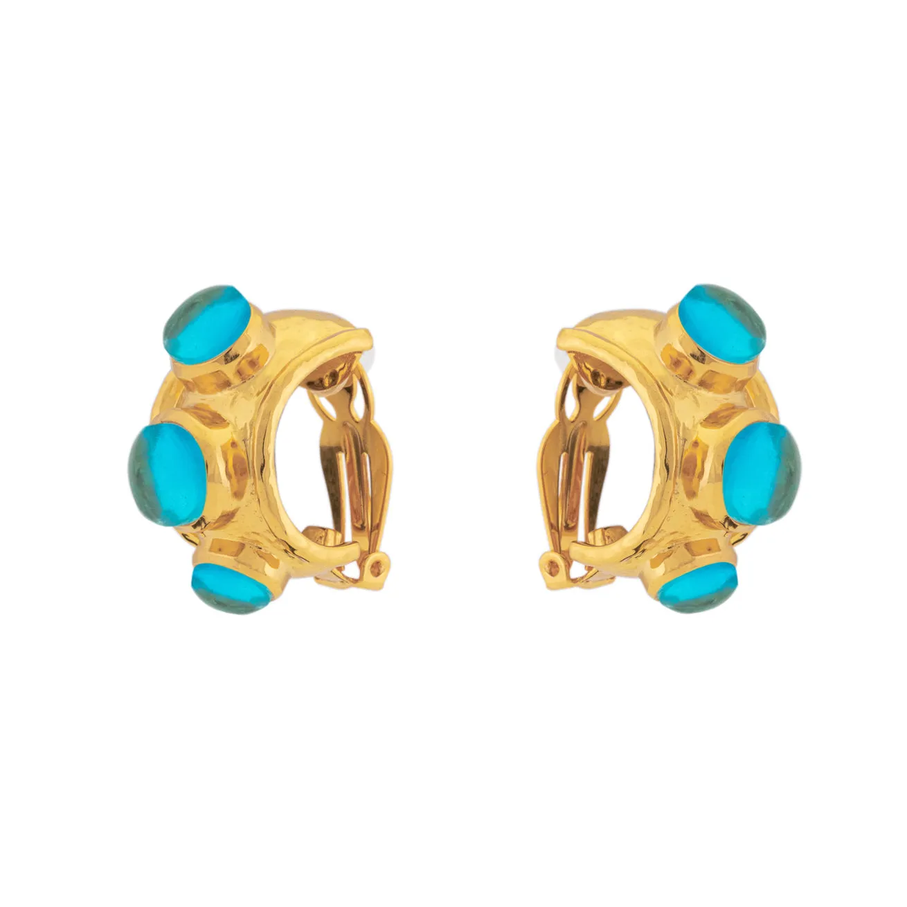 Nova Earrings Blue Quartz