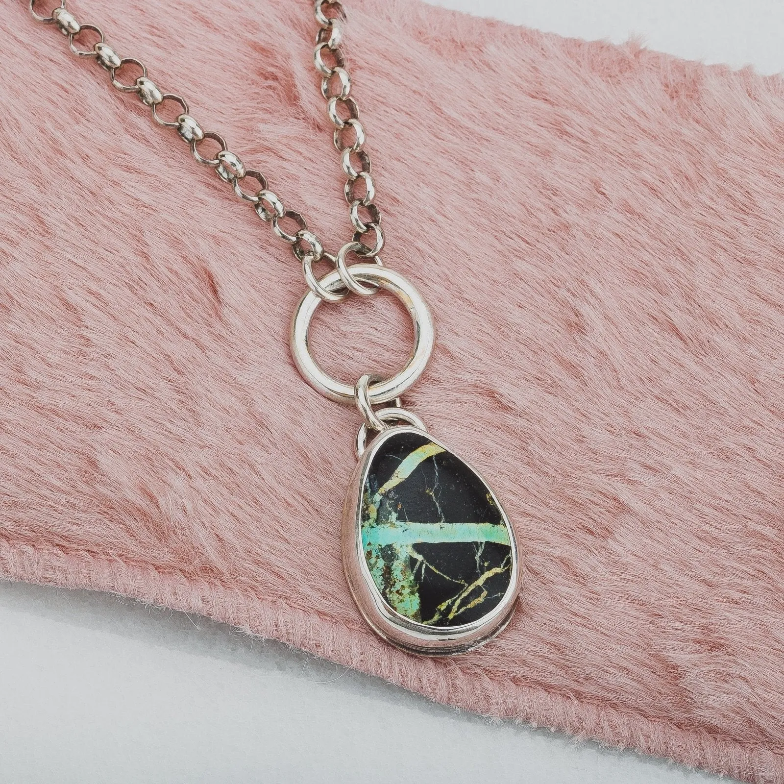 Orbit Necklace | Black Jack Turquoise