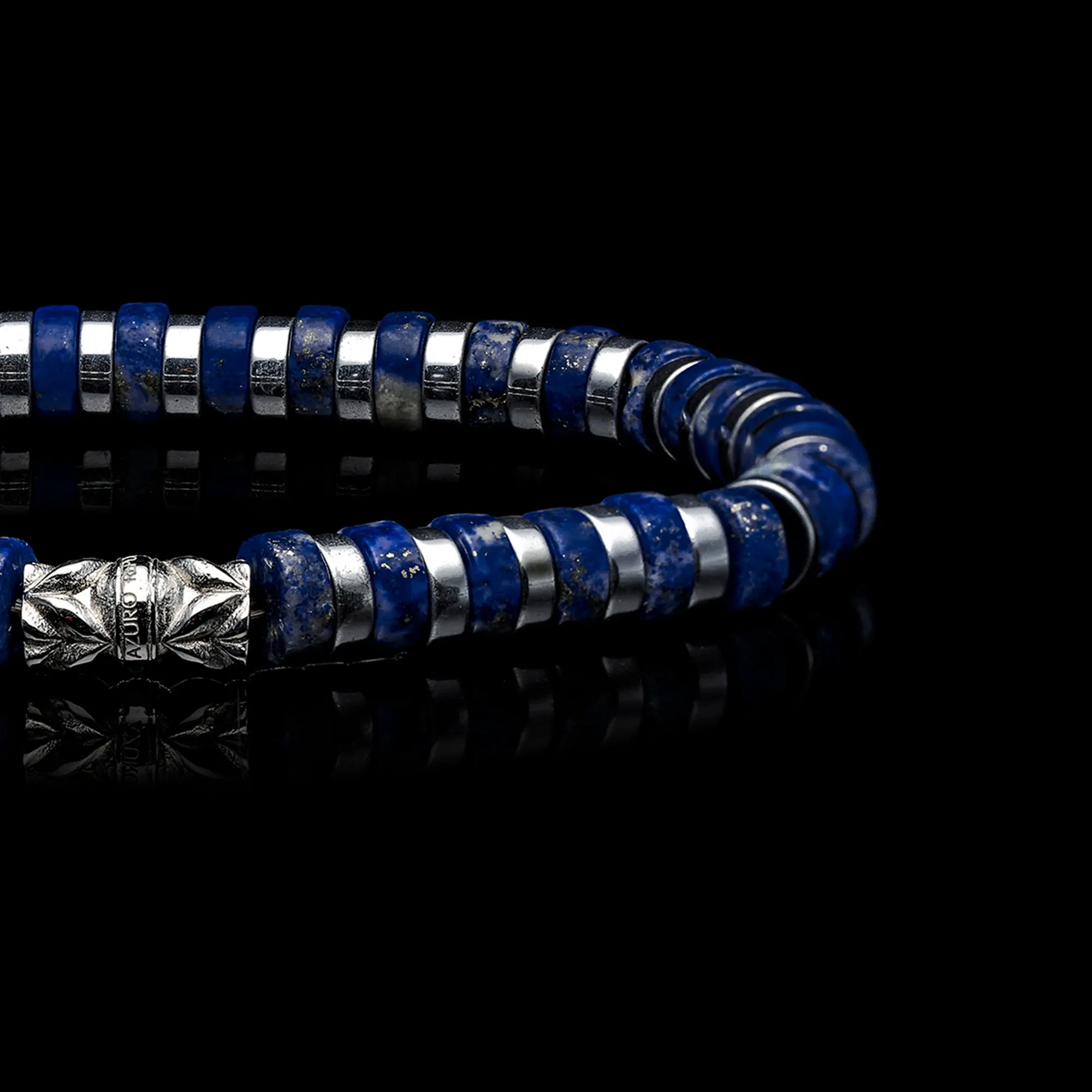 Pacific | Lapis Lazuli Beaded Bracelet