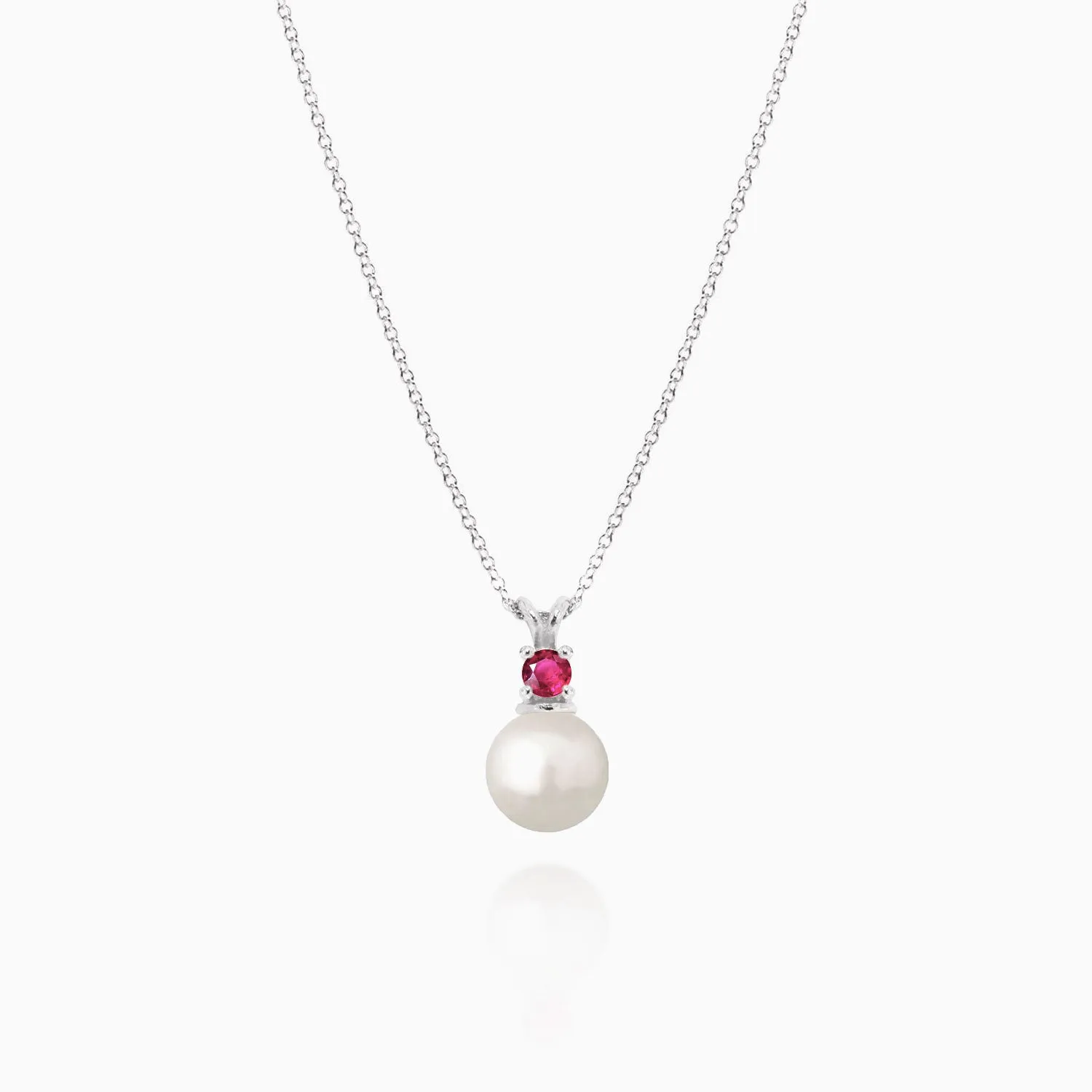 Pearl and Ruby Pendant
