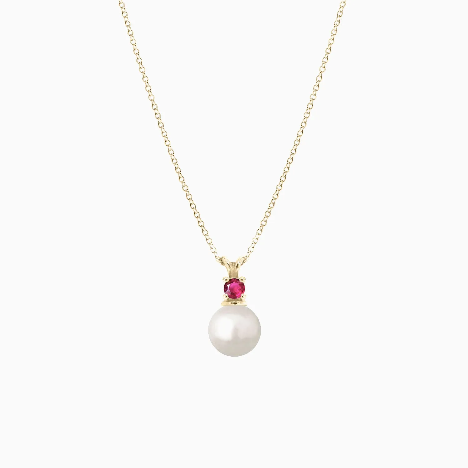 Pearl and Ruby Pendant