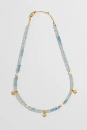 Pearl Gemstone Sun Necklace