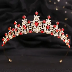 Petite Crystal Crown Simple Tiara Hair Jewelry Accessories