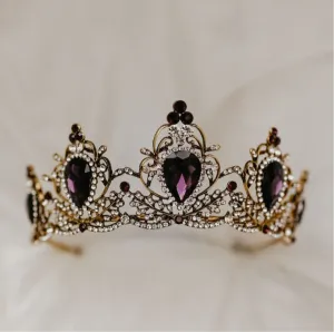 Phaedra's Tiara in Purple & Gold