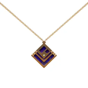 PICS by Catherine Siu -  Orient Lapis Lazuli and Diamond Pendant