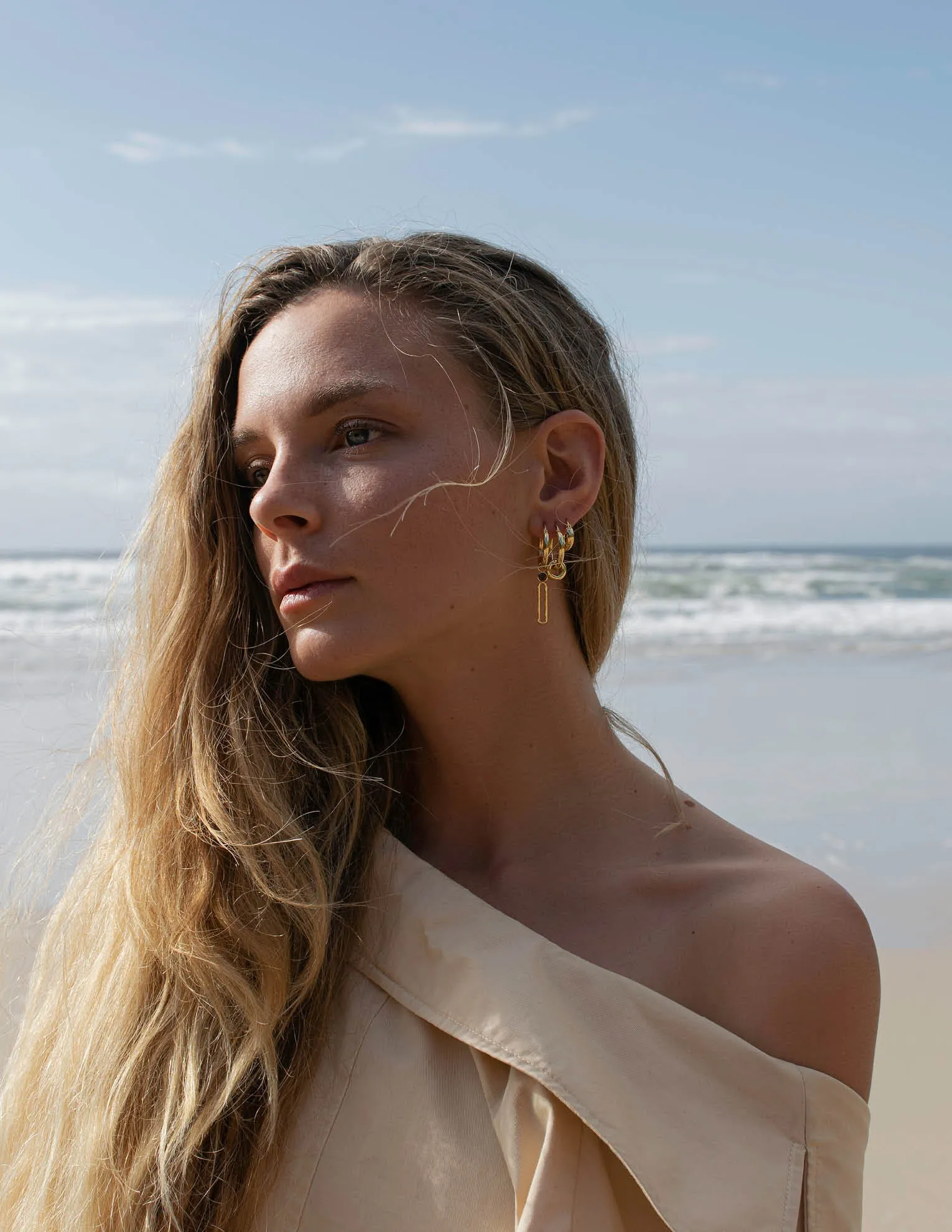Pitch Earring <br> Gold Vermeil