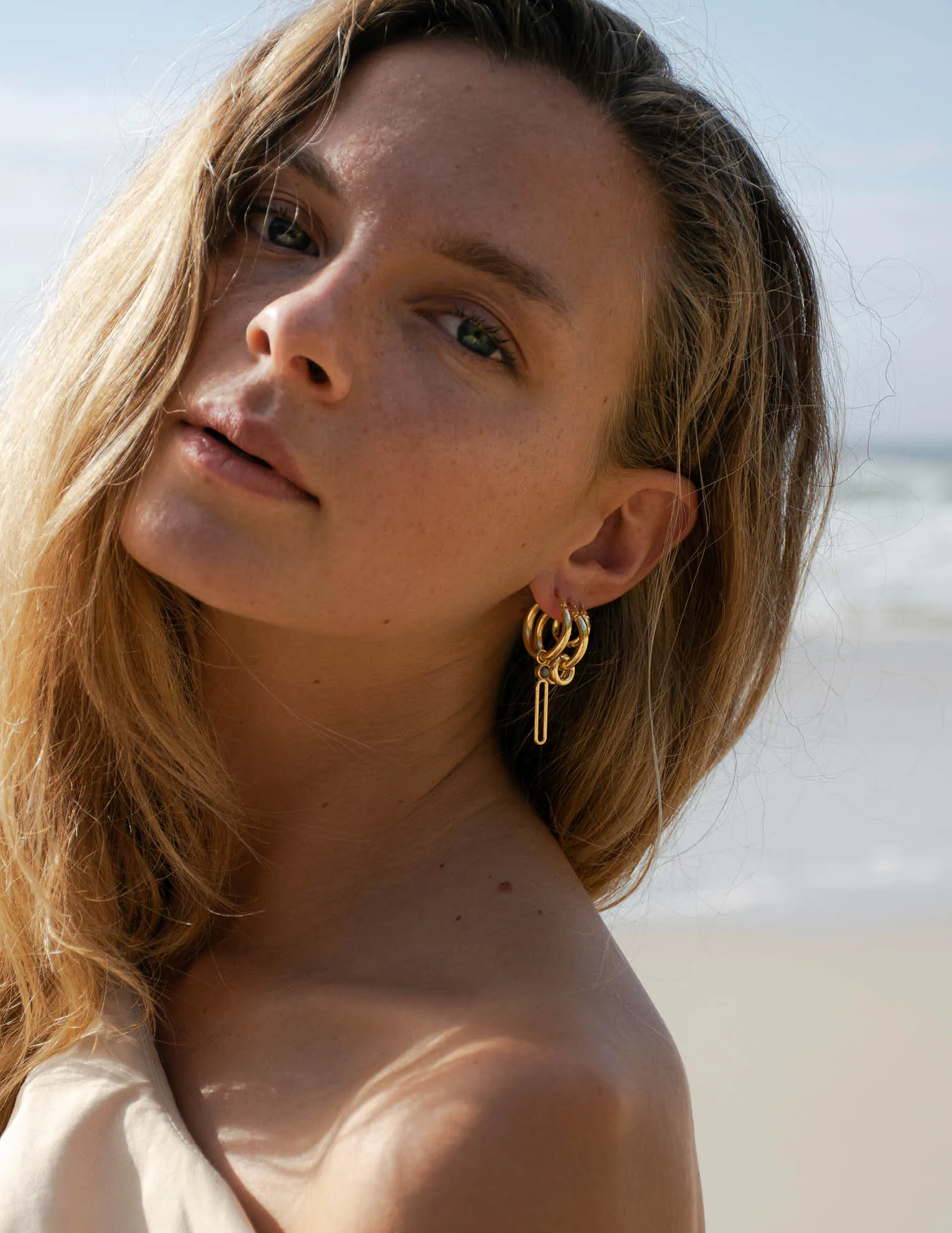 Pitch Earring <br> Gold Vermeil
