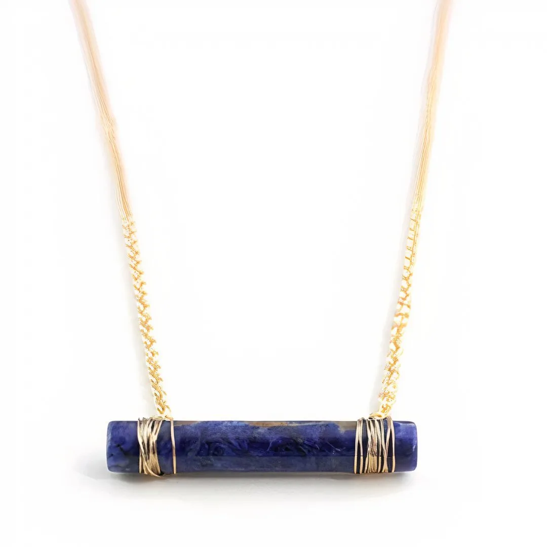 Quartz Cylinder Necklace