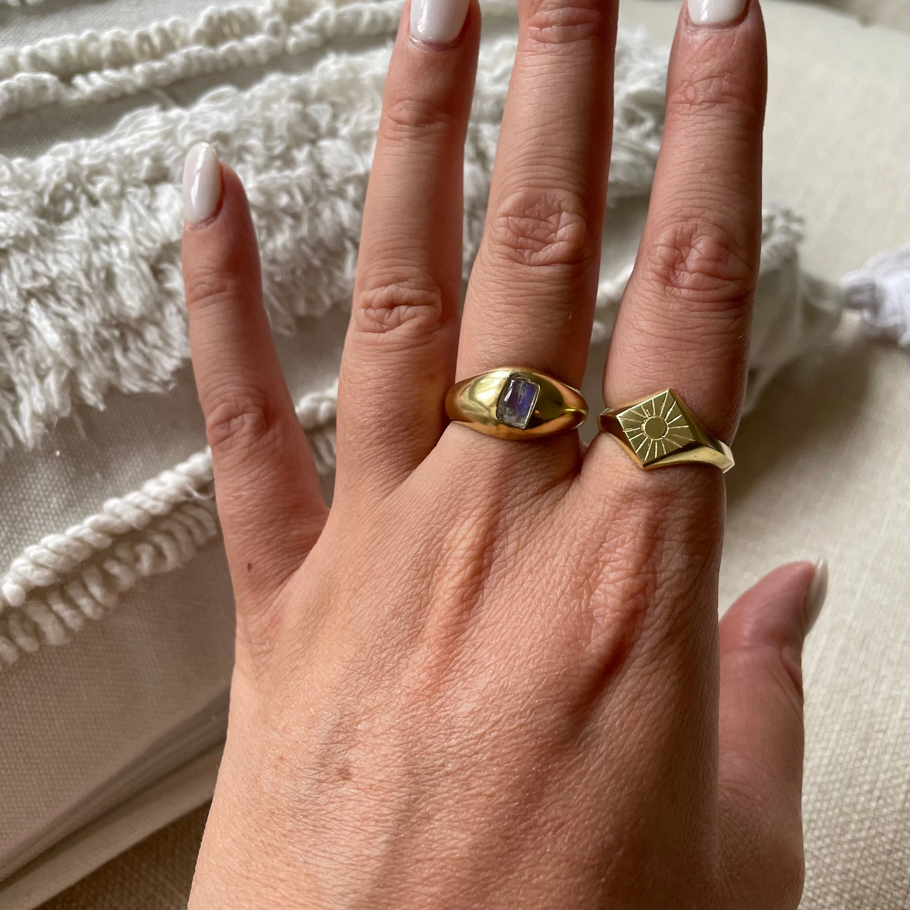 Radiate Sun Gold Ring