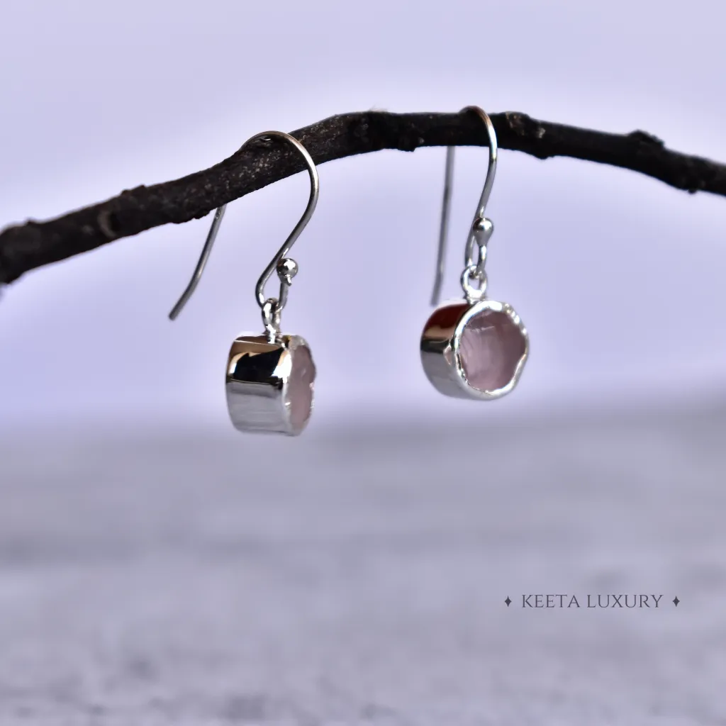 Rawnetic - Rose quartz Earrings