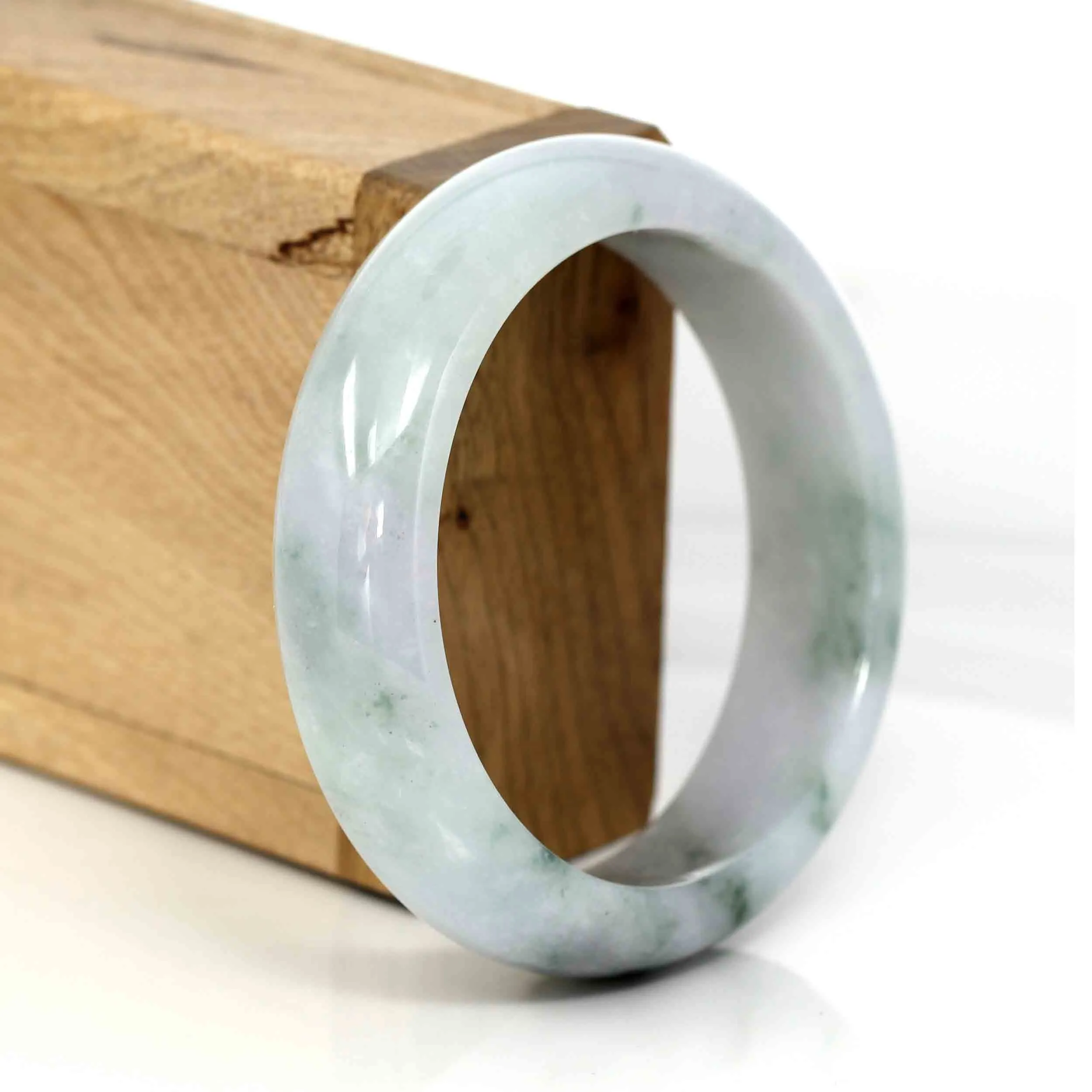 RealJade® Co. Classic Real Jade Jadeite Bangle Bracelet ( 57.5 mm )#562