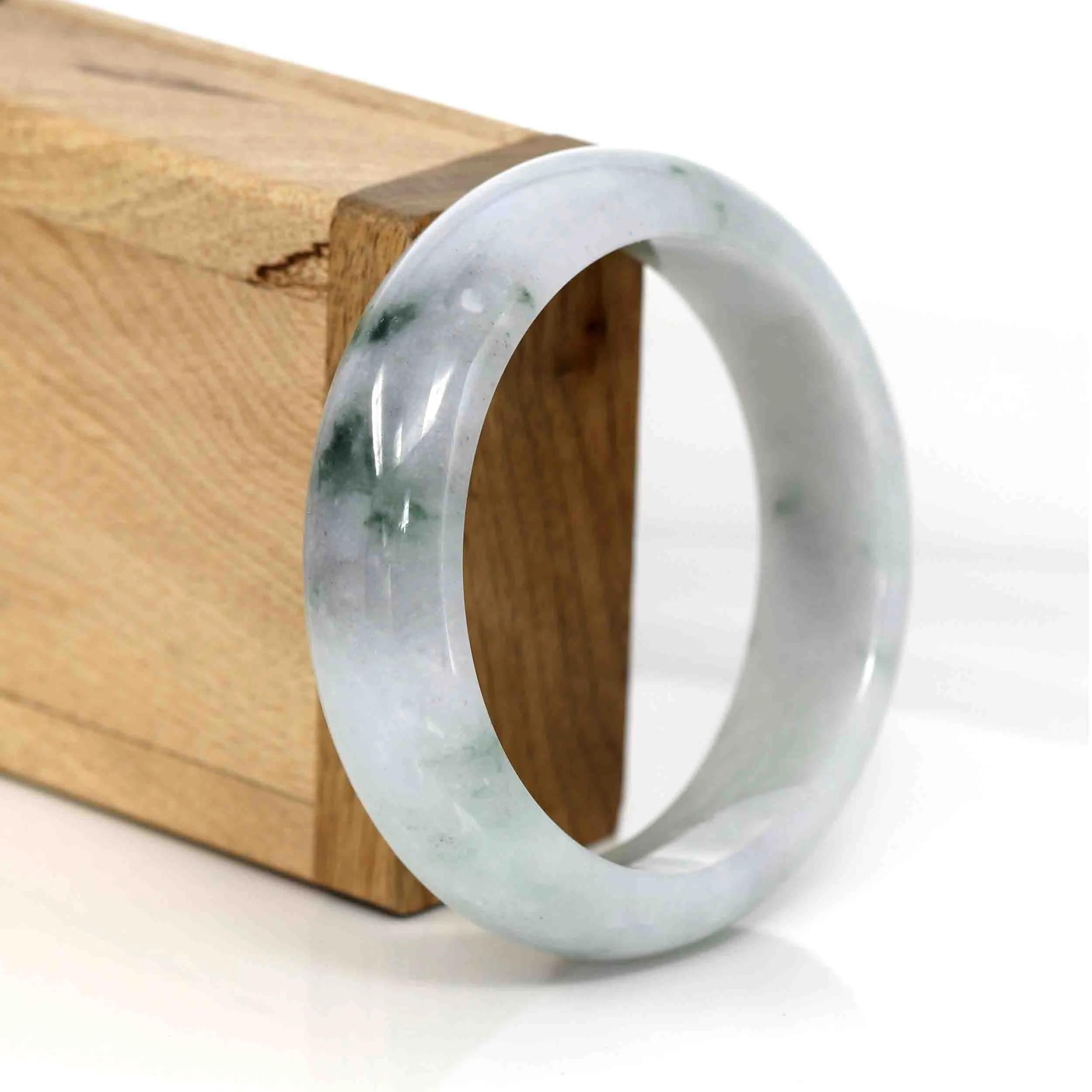 RealJade® Co. Classic Real Jade Jadeite Bangle Bracelet ( 57.5 mm )#562