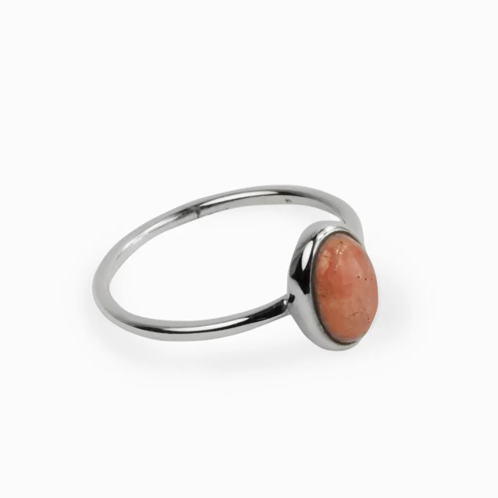 Rhodochrosite Ring