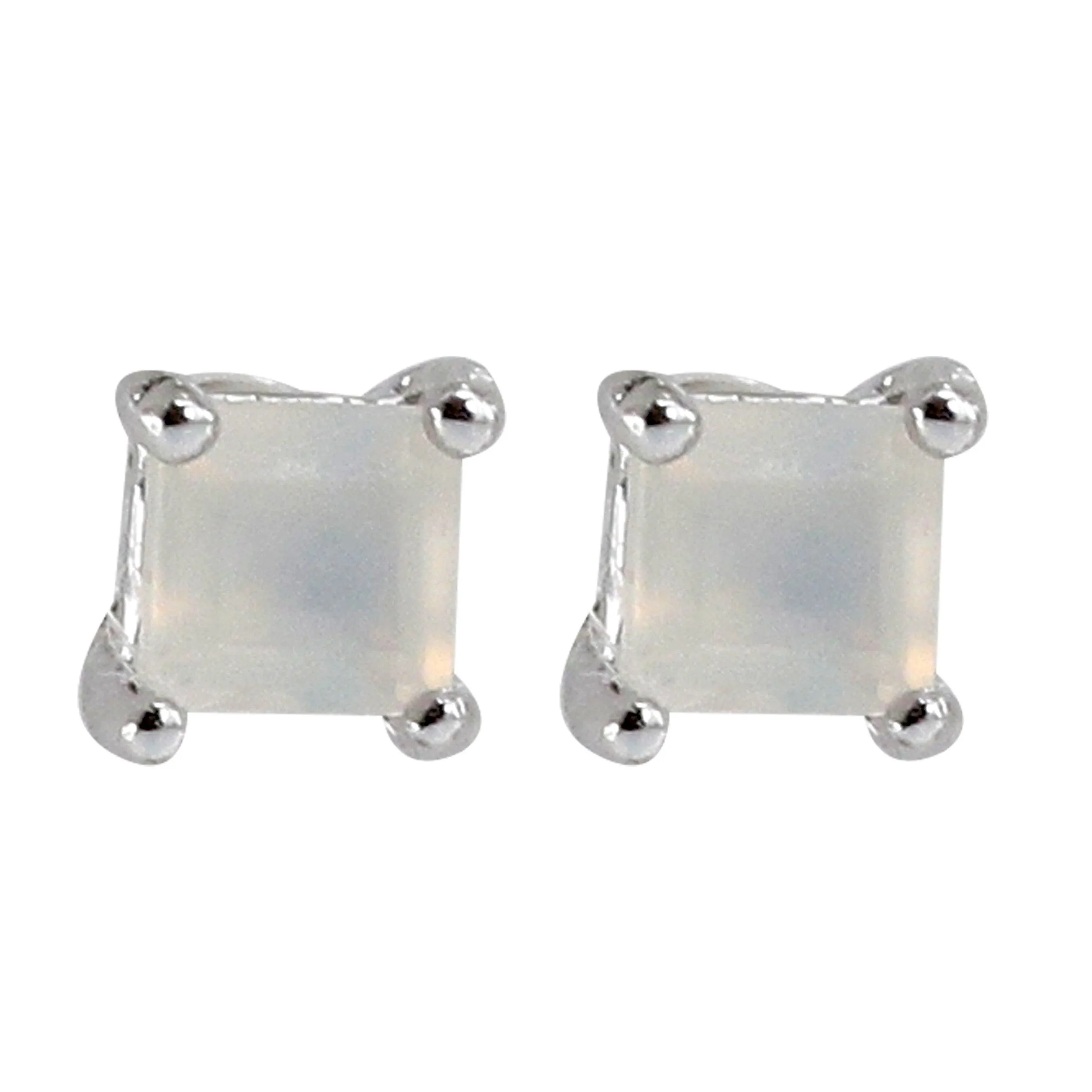 Rhombus Moonstone Earrings