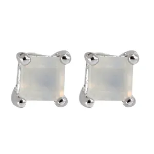 Rhombus Moonstone Earrings
