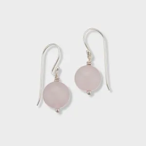 Rose Quartz Healing Gem Earrings