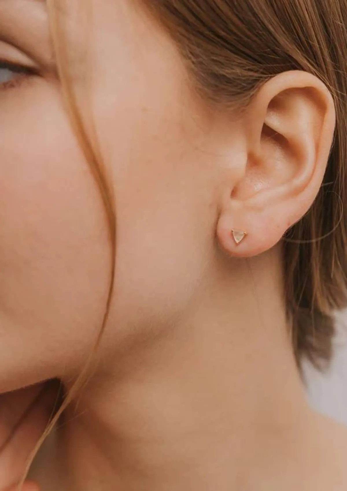 Rose Quartz Post Earrings