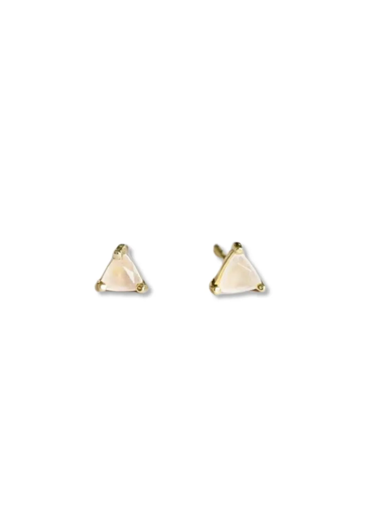 Rose Quartz Post Earrings