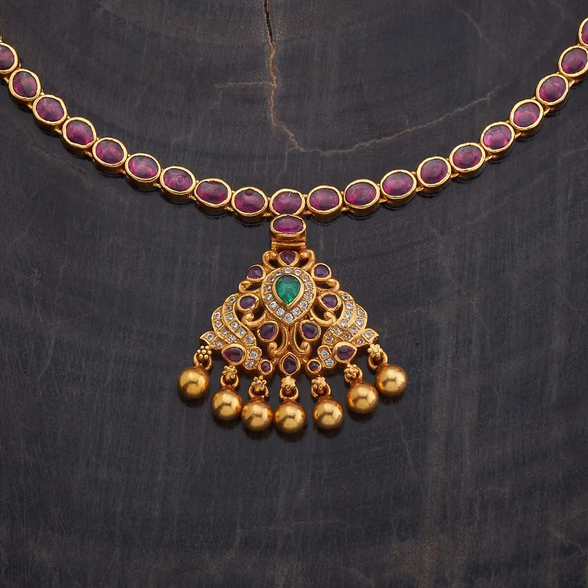Silver Temple Necklace 170009