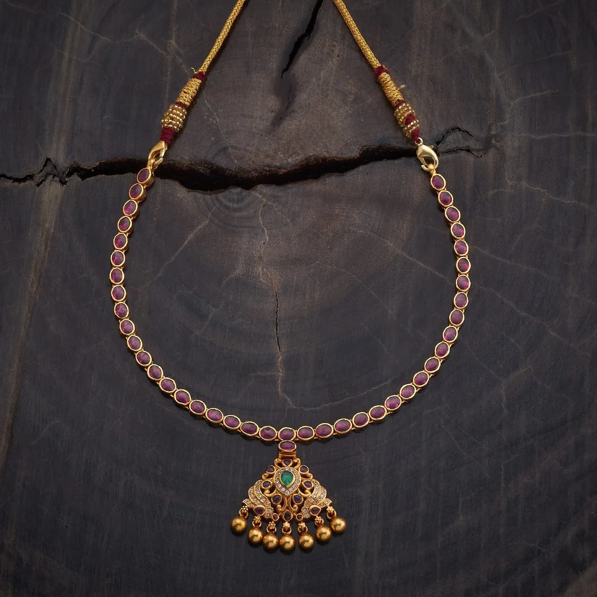 Silver Temple Necklace 170009
