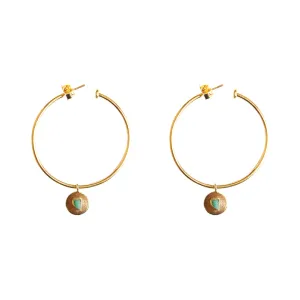 Simple Pendant Circle Earrings