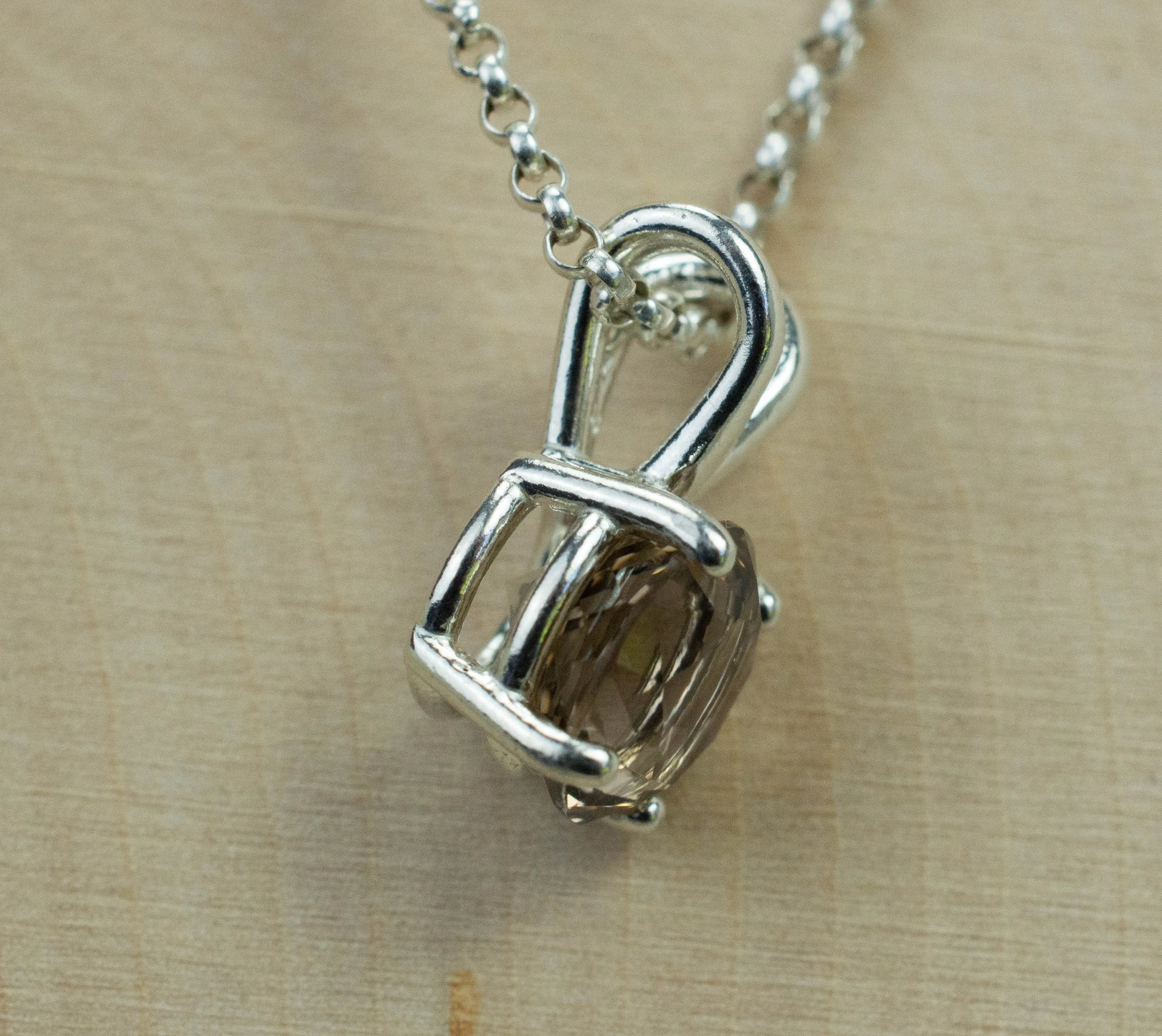 Smoky Quartz Pendant; Natural Untreated USA Smokey Quartz; 1.935cts