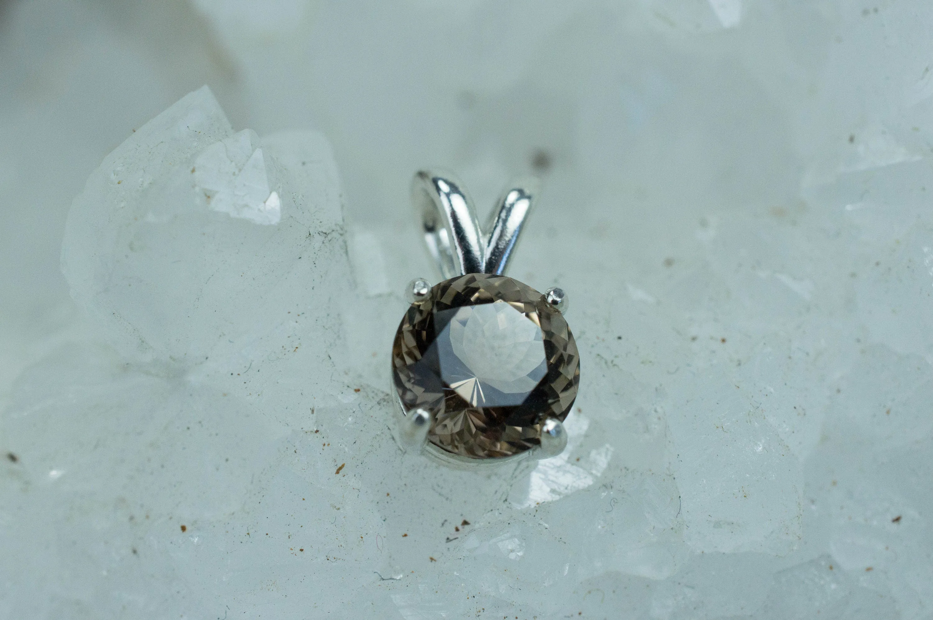 Smoky Quartz Pendant; Natural Untreated USA Smokey Quartz; 1.935cts