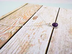Sterling Silver Amethyst Pendant Necklace