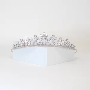 Swarovski wedding tiara, bridal crown tiara, Floral crystal wedding tiara, crystal bridal tiara, crystal wedding crown, tiara bride