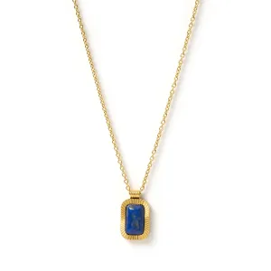 Teo Gold Necklace - Lapis