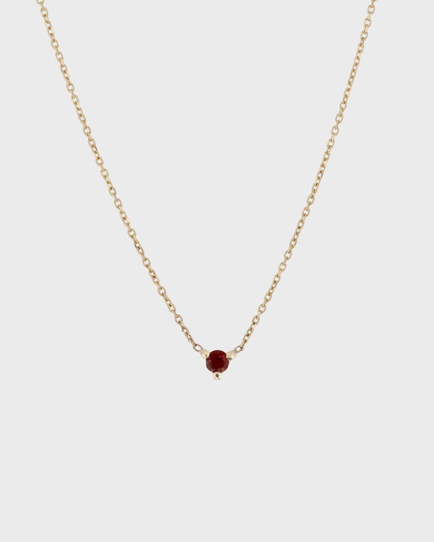 The Petite Garnet Birthstone Necklace