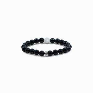 Tourmaline & Moonstone Beaded Bracelet