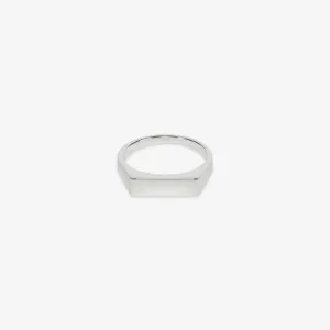 Type 002 Narrow Signet Ring Silver