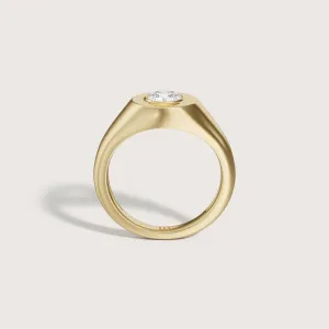 Unicus Diamond Signet Ring Oval