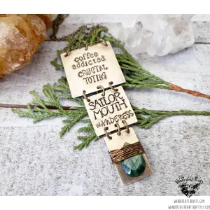 Wanderlust Hearts signature necklace - brass