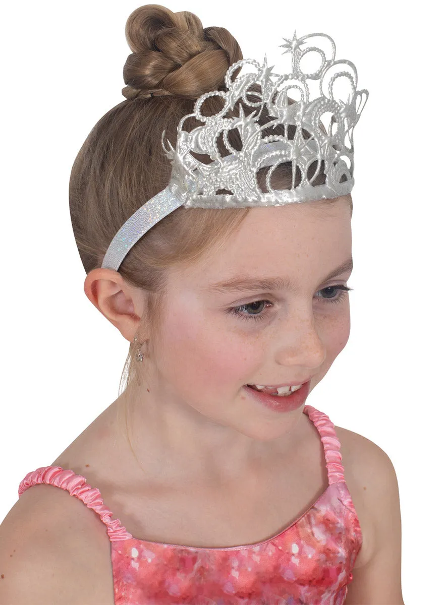 Wicked Girls Glinda the Good Witch Silver Costume Crown