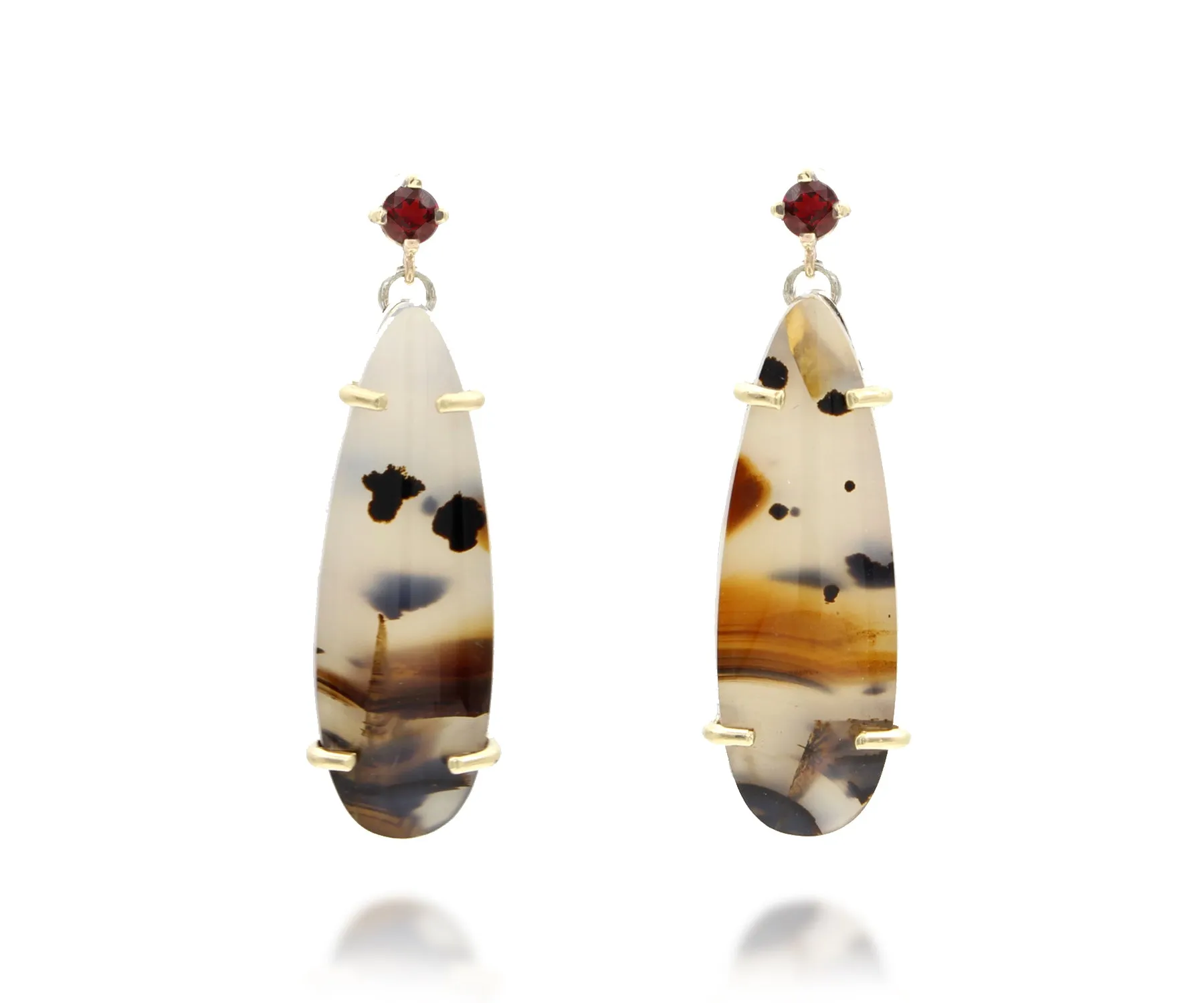 Wild Cat Montana Agate Freeform Jewelry Set