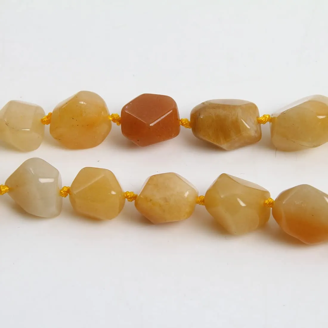 Women's Chunky Statement Yellow Jade Beaded Necklace