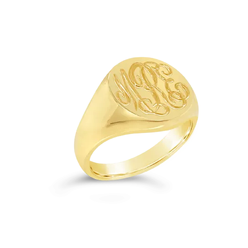 Yellow Gold Signet RIng