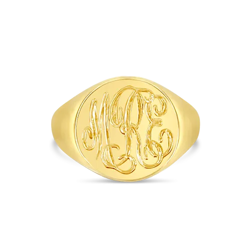 Yellow Gold Signet RIng