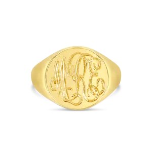 Yellow Gold Signet RIng