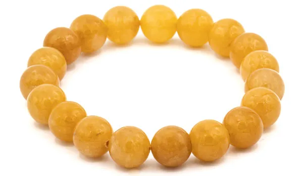 Yellow Jade Natural Gemstone Bracelet