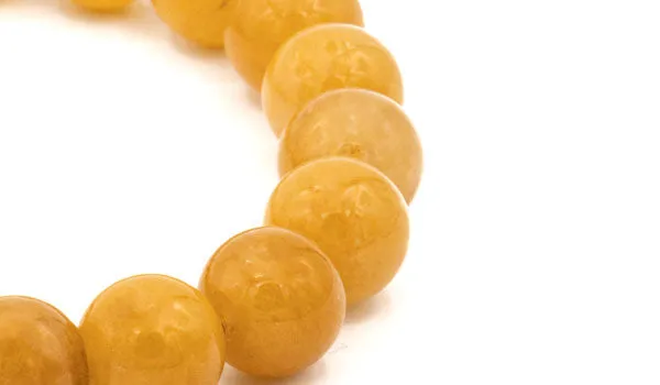 Yellow Jade Natural Gemstone Bracelet